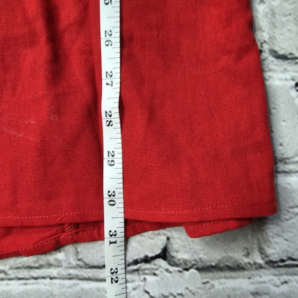 Francescas Mi Ami Grettie Bow Back Mini Dress Red New Size Large Puff Sleeve - Picture 12 of 14